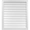 Ekena Millwork Vertical Surface Mount PVC Gable Vnt: Non-Functional, w/2"W x 1-1/2"H, Brickmould Frame, 30"W x 34"H GVPVE30X3402SN - alternate 1